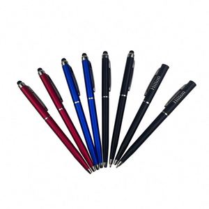 Soft Touch Screen Stylus Cheap Custom Slim Twist Hotel Ballpoint <b>Pen</b> for Business Office School - Product Image 3