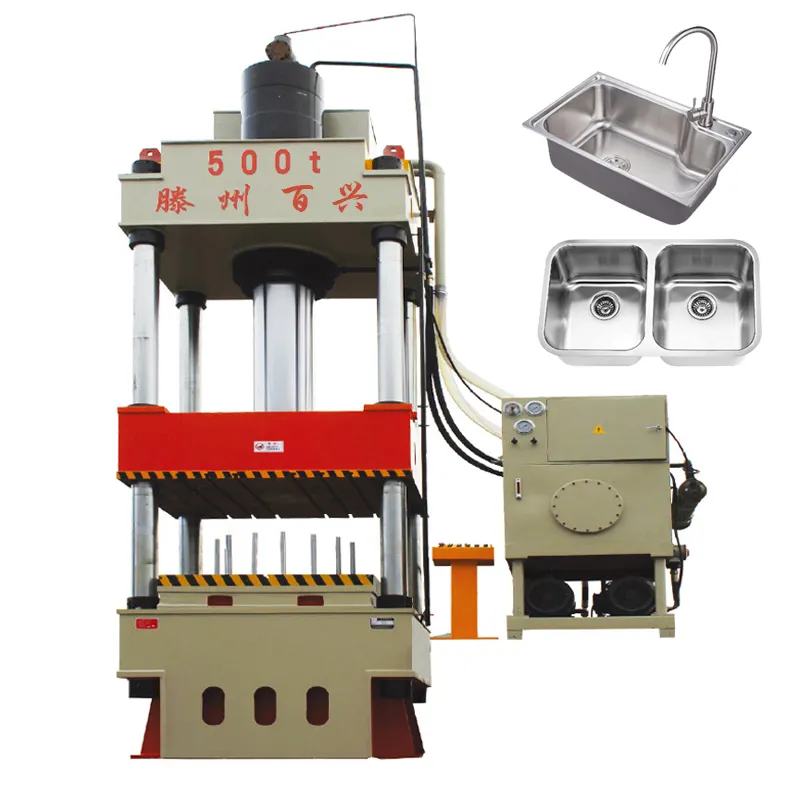 Stainless steel kitchen sink making hydraulic press machine