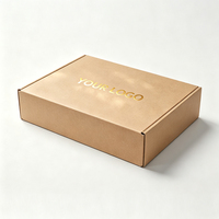 Boîte en carton ondulé pour expédition et envoi postal en papier kraft, écologique, durable, avec logo personnalisé, boîte cadeau