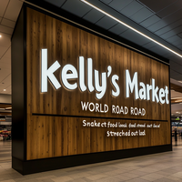 Enseignes Murales Personnalisées Kelly – Lettres Boîtiers Lumineuses pour Centres Commerciaux – Enseignes Extérieures Illuminées pour Publicité Directe – Logo de Marque