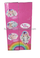 Nouvelle poupée reborn de 14 pouces avec fonction de boire et d'uriner, vêtements interchangeables, ensemble de poupées pour bébés avec accessoires