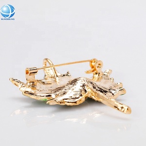 Handmade men ngọc trai dát Maple Leaf Trâm kim loại hợp kim ve áo <span class=keywords><strong>Pin</strong></span> cho unisex quần áo trang trí <span class=keywords><strong>DIY</strong></span> phụ kiện trang sức quà tặng - Product Image 3