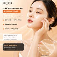 Masque en tissu Oasis Bloom Private Label anti-âge éclaircissant au collagène, niacinamide, acide hyaluronique et acide tranexamique pour le visage (pour tous types de peaux)