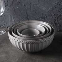 Vaisselle en grès de style vintage vente en gros de plats en vrac ensemble d'assiettes en céramique moderne vaisselle pour restaurant et banquet