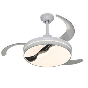 Ventilador de techo con luz LED, ventilador de techo de aluminio con control remoto, moderno y ahorrador de energía, novedad de 2021 - Product Image 1