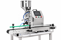 Machine de remplissage automatique à buse unique pour bouteilles de lotion, sauce tomate, beurre de cacahuète, crèmes épaisses et pâtes, flacons en verre