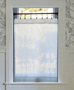 Chic Style Européen Café Rideaux Semi Sheer <span class=keywords><strong>Beige</strong></span> <span class=keywords><strong>Blanc</strong></span> 100% Rideaux En Lin Pour Salon - Product Image 2