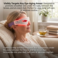 Appareil facial EMS chinois pour éliminer les poches sous les yeux, lunettes de massage à lumière rouge pour les cernes, les gonflements et le soulagement de la fatigue oculaire