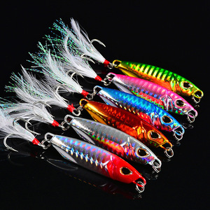 Leurre de pêche <span class=keywords><strong>Horizon</strong></span> Metal Jig 10g 15g 20g 30g 40g 50g avec hameçons assistés pour jigging, leurre de pêche en mer à lancer lent - Product Image 2