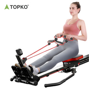 เครื่องกรรเชียงบกคุณภาพสูง TOPKO แบบสองใบพาย สำหรับใช้ในเชิงพาณิชย์และที่บ้าน เหมาะสำหรับการฝึกคาร์ดิโอ ฟิตเนส และการออกกำลังกายในยิม - Product Image 1