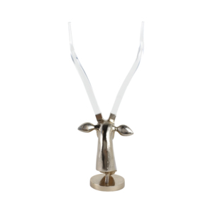 Sculpture contemporaine de tête de cerf, ornement décoratif pour la maison ou le bureau - Product Image 4