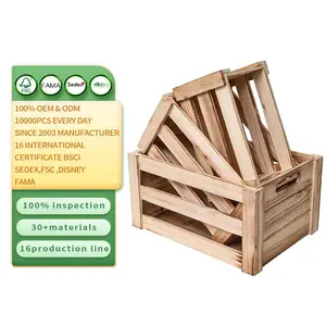 餐具室储物木制板条箱工艺品装饰盒橱柜组织者乡村木制板条箱储物