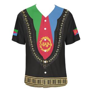 Camiseta con botones y nombre de equipo personalizado, Camiseta con estampado de bandera de Papúa Nueva Guinea, <span class=keywords><strong>blusa</strong></span> de talla grande, camiseta de béisbol Bird Paradise para mujer - Product Image 6