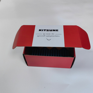 Cajas de envío personalizadas de tendencia caliente con logotipo, tela para el cuidado de la piel, papel de correo rojo, laminación mate para entrega de regalos, embalaje de correo - Product Image 3