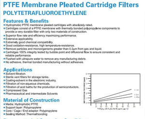 Giá tốt nhất 20 inch xếp li lọc nước Cartridge 0.2 0.1 micron với đôi mở End - Product Image 6
