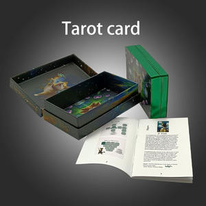 Cartas de Tarot y <span class=keywords><strong>Lenormand</strong></span> con Bordes Verdes Metalizados, Diseño Personalizado, Anime, Espirituales, para Principiantes, Precio de Fábrica, Material de Papel, Caja - Product Image 3