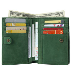 Vendita calda In magazzino <span class=keywords><strong>portafoglio</strong></span> In vera pelle di vacchetta <span class=keywords><strong>verde</strong></span> con blocco RFID <span class=keywords><strong>portafoglio</strong></span> da <span class=keywords><strong>uomo</strong></span> In vera pelle di mucca per <span class=keywords><strong>uomo</strong></span> - Product Image 5