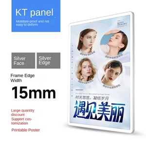 Từ hút hợp kim nhôm khung Áp phích cho quảng cáo KT Board hiển thị A4 treo tường quảng cáo hiển thị hộp Đèn - Product Image 6