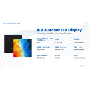 P2.5 IP67 ngoài trời không thấm nước 4k HDR10 + 5000cd độ sáng 3-năm bảo hành lớn video tường quảng cáo kỹ thuật số LED biển quảng cáo - Product Image 5