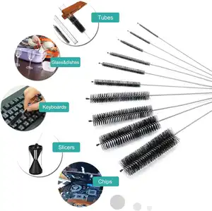 2024 Wholesale Custom Dia Tube Cleaning Needles Bottle Coffee Machine Cleaning Brush Straw Cleaning Brush