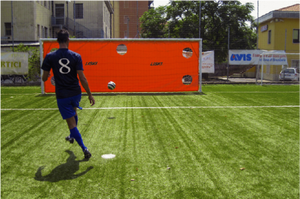 Hoja de PVC LISKI "SHOT 1" para tiro de precisión 5 portería lateral-con bandas elásticas (tamaño 3x2) naranja - Product Image 2