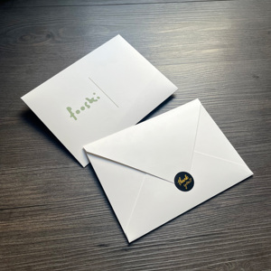 Tarjetas de Agradecimiento y Sobres con Logotipo Personalizado - Papelería Minimalista Impresa con Pegatinas para Pequeñas Empresas - Product Image 6