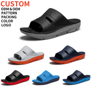 Chaussons de sport de luxe personnalisés pour hommes 2025, en EVA, avec soutien de la voûte plantaire, antidérapants, doux, légers, pour le loisir estival, massage, amorti élevé - Product Image 1