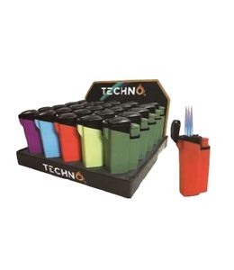 Encendedor de antorcha de tres fuegos recargable de Gas multifuncional a prueba de viento de moda de envío rápido al por mayor para barbacoa de Camping al aire libre - Product Image 1