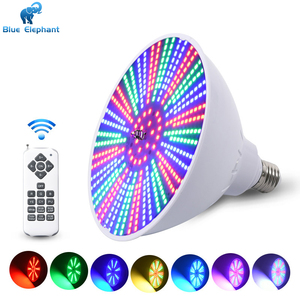 12V IP68 không thấm nước Led <span class=keywords><strong>PAR38</strong></span> Bóng đèn điều khiển từ xa <span class=keywords><strong>RGB</strong></span> đầy màu sắc E27/E26 đèn cảnh quan cho dưới nước hồ bơi ABS cơ thể - Product Image 4