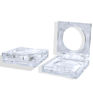 Boîtier <span class=keywords><strong>Compact</strong></span> Transparent Nouveau Design Palette de fard à paupières en forme de carré Palette de fard à paupières en gros - Product Image 1
