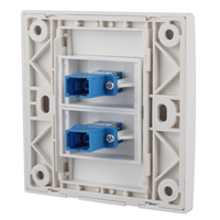 Leoseto modèle 86 installation secret, panneau de prise en Fiber SC Double, coupleur de Fiber