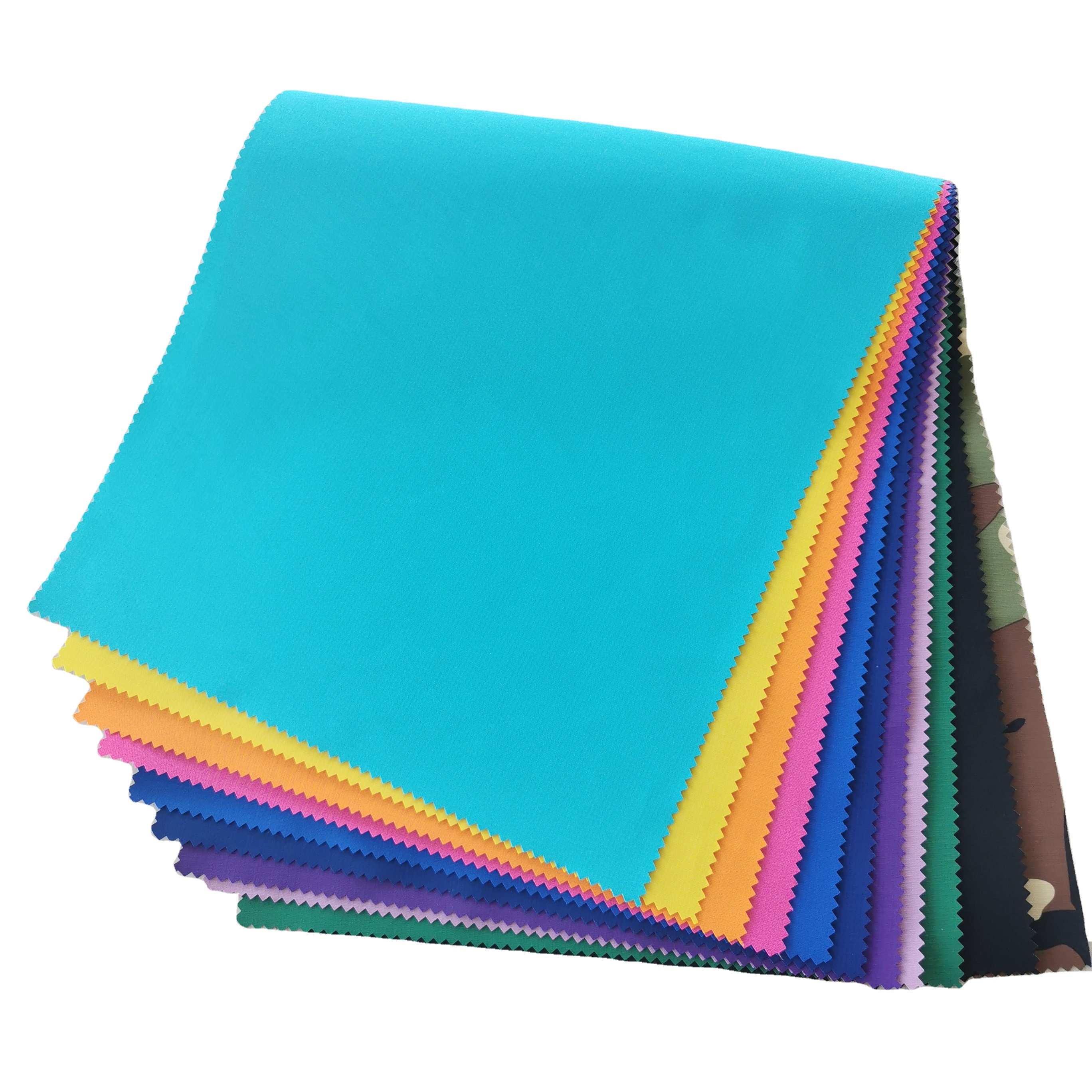 Custom color&print 3 layers 260T dobby pongee boned TPU and tricot garment fabric for jacket