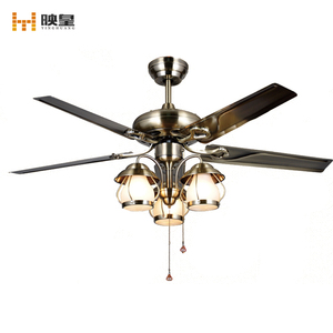 Lámpara de <span class=keywords><strong>pescador</strong></span> con aspas de Metal/madera, ventiladores de techo clásicos con lámpara, 48 pulgadas - Product Image 5