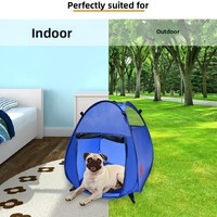 Sac de transport Pop Pet House, enclos de jeu portable, tente, 3 fenêtres en filet, porte zippée, abri pare-soleil en tissu, sécurité pour chiens/chats/lapins