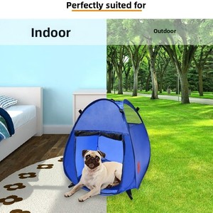 Pop Pet House Bag, Corral Portátil para Mascotas, Tienda de Campaña con 3 Ventanas de Malla, Puerta con Cremallera, Tela de Protección Solar, Seguro para Perros/Gatos/Conejos - Product Image 2
