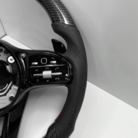 Volant personnalisé en fibre de carbone artificielle pour Mercedes-Benz W222 W203 W204 W205 W212 W213 CLS W218 Série C300
