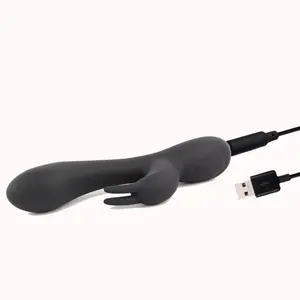 Amazon Bestseller Flüssigsilikon Rabbit Vibrator Masturbation Erwachsenenspielzeug Vibrierendes Frauen-Sexspielzeug für Paare - Product Image 3