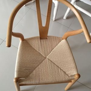 Sedia da Pranzo <span class=keywords><strong>in</strong></span> Legno Massello Naturale Stile Moderno, Ecologica, Resistente, Portatile con Schienale <span class=keywords><strong>in</strong></span> Corda per Casa, Ufficio, Matrimoni, Eventi e Banchetti - Product Image 5
