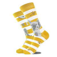 Chaussettes personnalisées Whale Fashion AB, chaussettes asymétriques pour tous les jours, chaussettes de créateurs, animaux, coton, amusantes, unisexes, chaussettes confortables