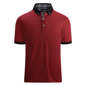 <span class=keywords><strong>Polos</strong></span> de Golf para <span class=keywords><strong>Hombre</strong></span> al por Mayor para Dropshipping en <span class=keywords><strong>Amazon</strong></span>, Algodón con Spandex Elástico, Cuello Negro, Impresión Completa, Antiarrugas - Product Image 1