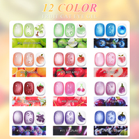 IMTITI Vente en gros 12 couleurs Vernis gel œil de chat effet fruit magnétique UV LED Soak Off pour nail art, Marque privée, Logo personnalisé