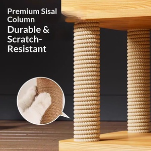 Fornitura Diretta: Albero per Gatti Moderno e Lussuoso in Sisal, con Struttura per Arrampicata, Cuccia Integrata, Tiragraffi e Capsula Spaziale per Gatti - Product Image 3