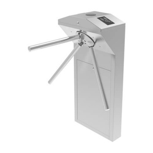 Durable 304 #   Tourniquets en acier inoxydable avec bras abattant, barrière RFID, système de contrôle d'accès par tourniquet trépied (TR120) - Product Image 1