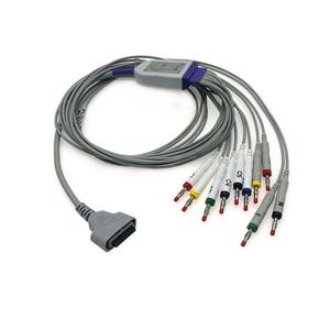 Compatible Edan SE-1515 DX12 Holter ECG Cable <b>10</b> Lead <b>12</b>-channel TPU Leadwires 75CM RoHS Certified - Product Image 3