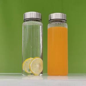 Botella de Agua Deportiva Tritan de 350 ml/500 ml con Logotipo Personalizado, Tapa de Acero Inoxidable, Libre de BPA, Transparente, para Gimnasio y Jugos - Product Image 6