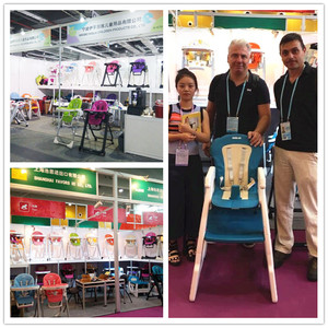 Chaise haute multifonctionnelle <span class=keywords><strong>3</strong></span>-en-<span class=keywords><strong>1</strong></span> réglable en plastique empilable pour bébé, chaise à bascule/chaise de bureau, pour salle de bain et cuisine - Product Image 5