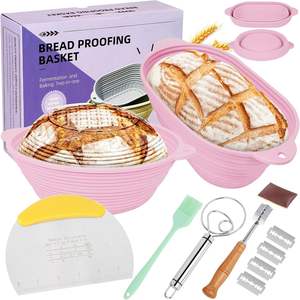 Ensemble d'outils <span class=keywords><strong>de</strong></span> boulangerie en rotin <span class=keywords><strong>pour</strong></span> la fermentation du <span class=keywords><strong>pain</strong></span> au <span class=keywords><strong>levain</strong></span> <span class=keywords><strong>de</strong></span> style européen, très vendu, avec grattoir et panier <span class=keywords><strong>de</strong></span> fermentation - Product Image 6