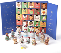 Coffret Cadeau de Luxe Calendrier de l'Avent 24 Jours avec Chocolats et Biscuits pour Noël, Ramadan et Aïd