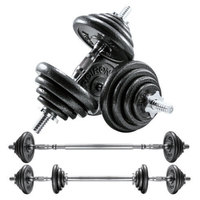 Ensemble d'haltères réglables en fonte personnalisées Kepler KG761 20 kg, idéal pour la musculation, la remise en forme, l'entraînement de musculation, la salle de sport à domicile