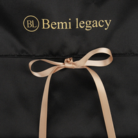 Enveloppe en satin personnalisée Sac d'emballage cadeau cosmétique Perruque en cheveux en satin de soie imprimée avec logo personnalisé Pochette enveloppe à poussière pour lingerie